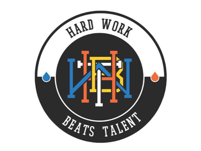 The official logo of Hard Work Beats Talent