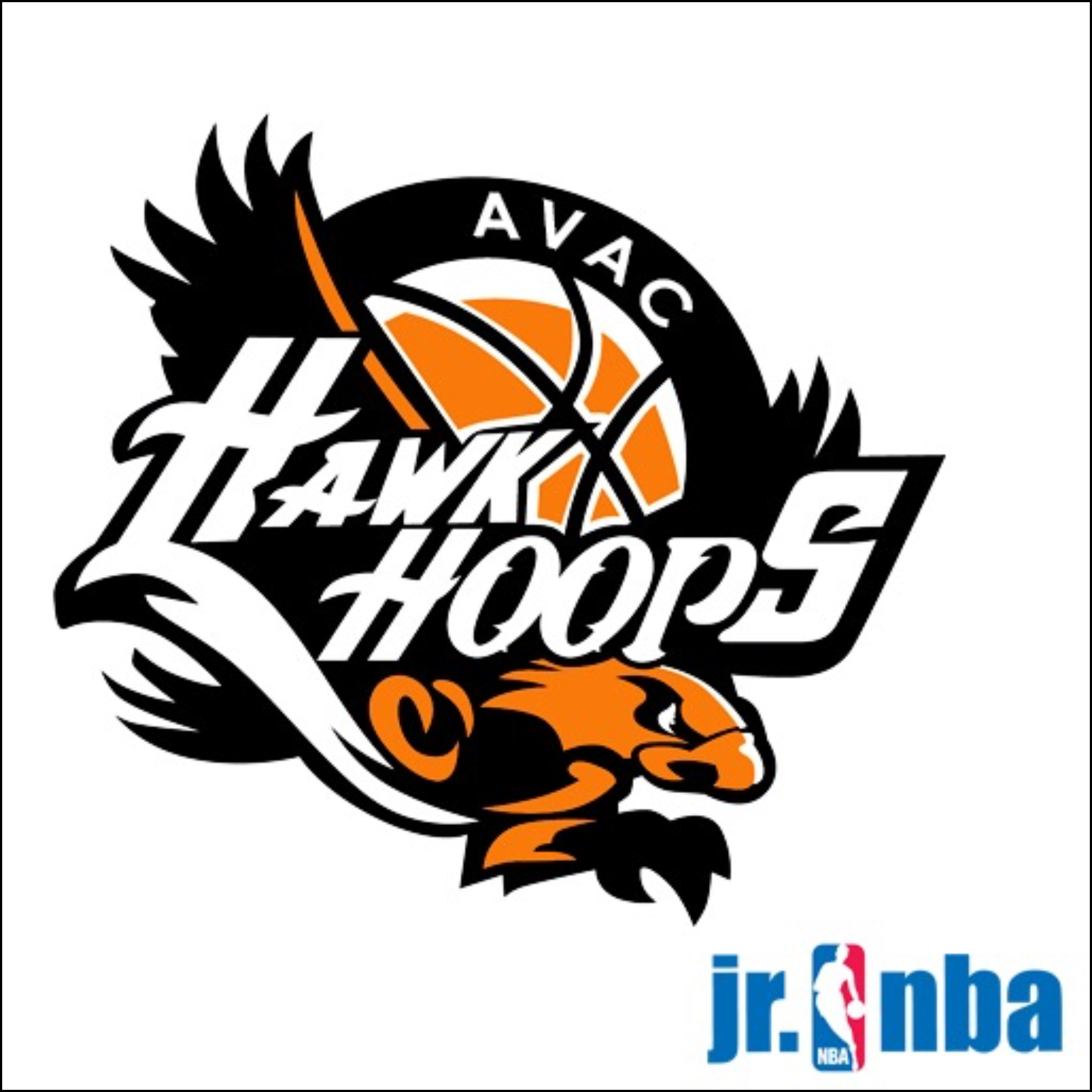 The official logo of AVAC Hawk Hoops 12u National